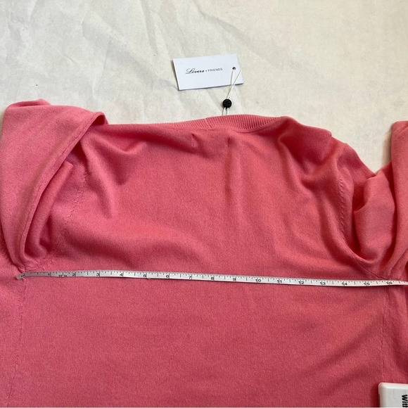 Revolve Lovers + Friends Sweater Womens Sz Small Pink Wrap Cardigan Long Sleeve - Picture 5 of 8